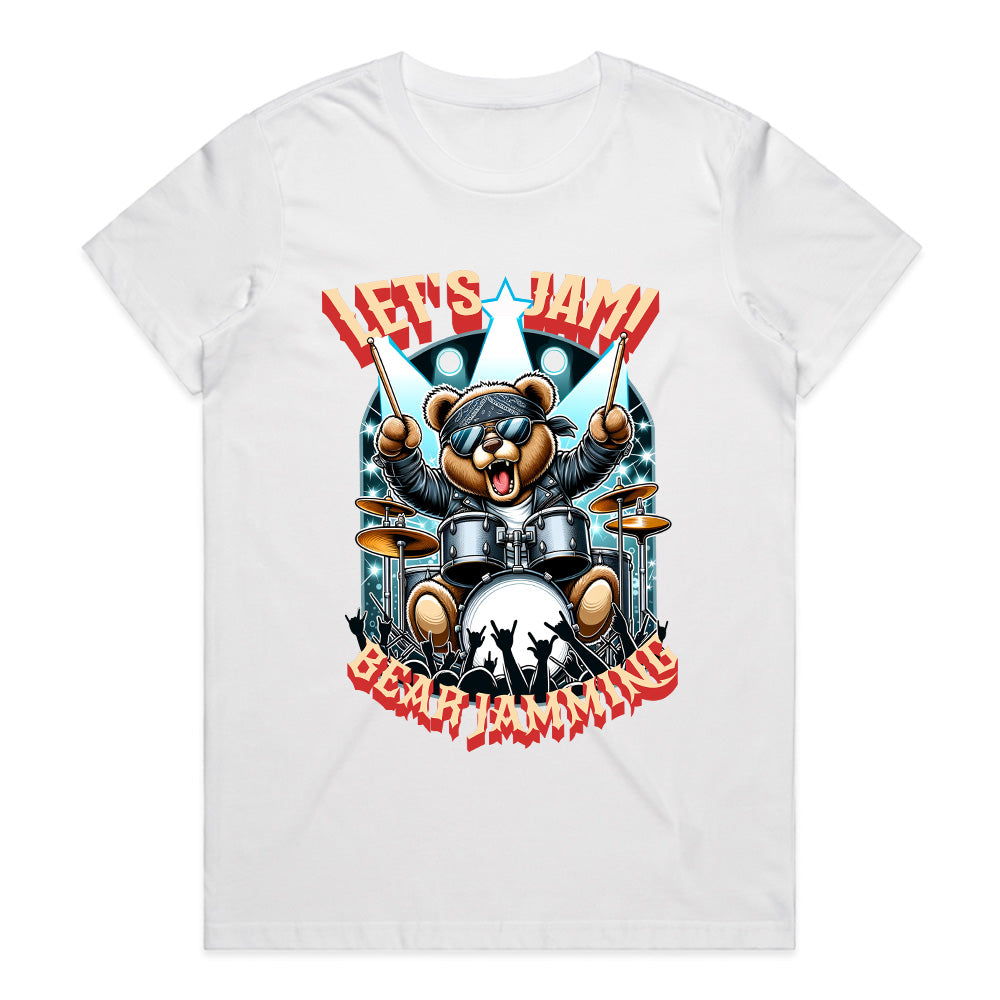 Let’s Jam Bear Drummer Tee