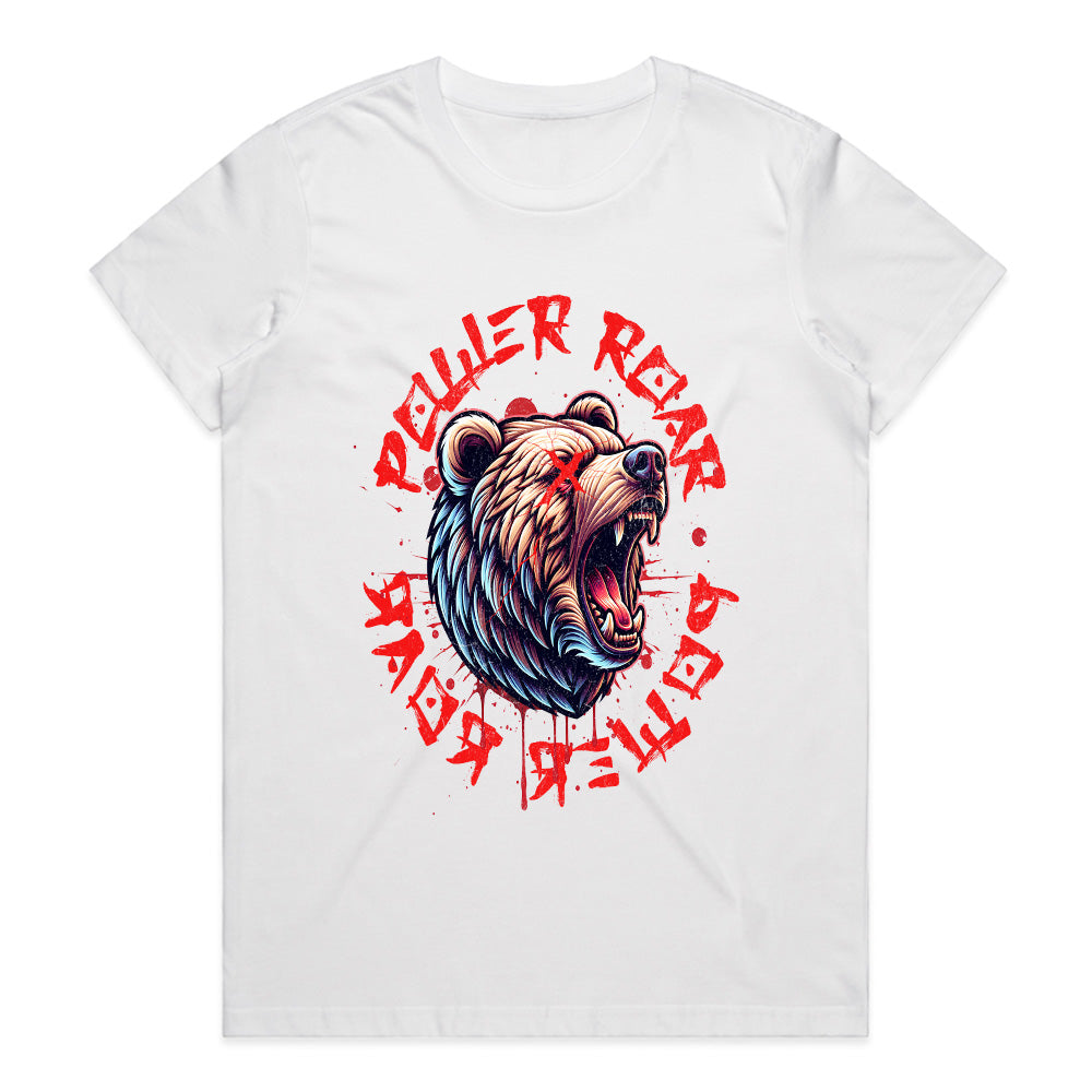 Primal Power Roar: Unleashed Bear Spirit Tee