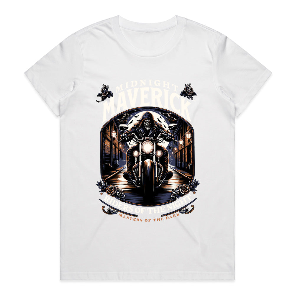 Midnight Maverick – Masters of the Dark Biker T-Shirt