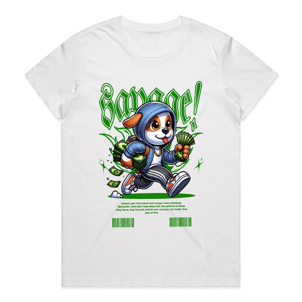 Savage Pup Hustle: Streetwise Money Runner Tee
