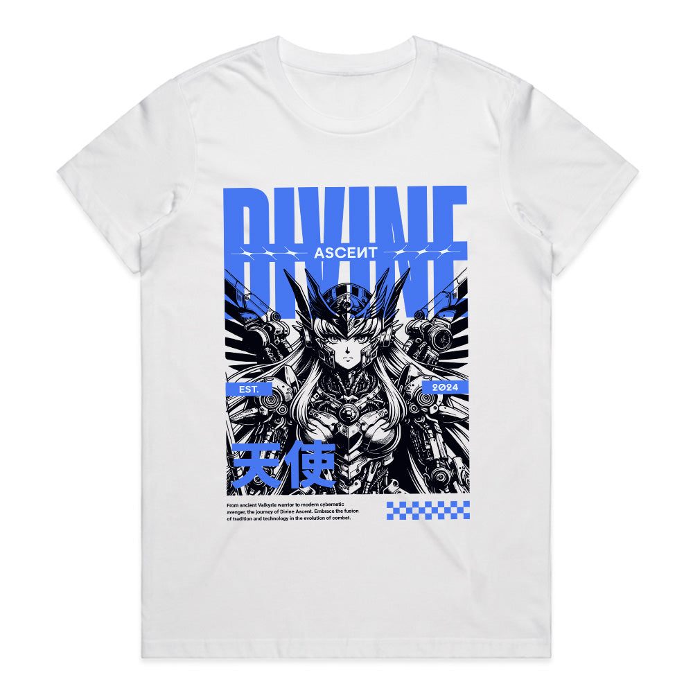 Divine Ascent: Neon Angelic Street Tee