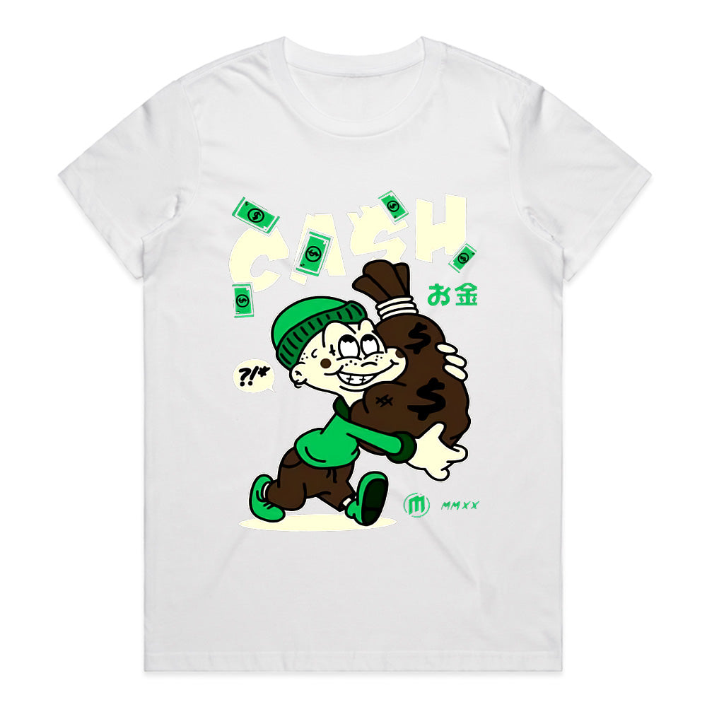 Cash Craze: Retro Heist Hustle Tee