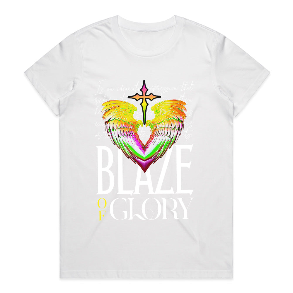 Celestial Flame: Blaze of Glory Wings Tee