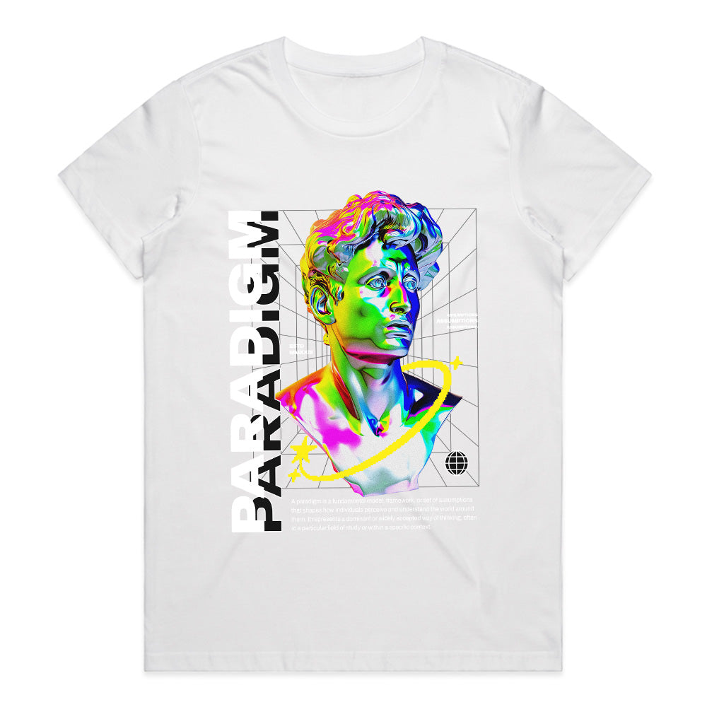 Paradigm Shift: Neo-Classical Cyber Art Tee