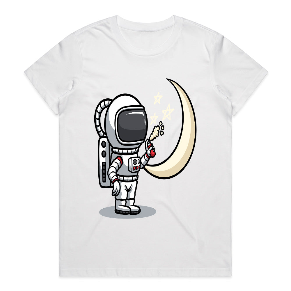 Cosmic Dreamer: Star Painter Astronaut Tee