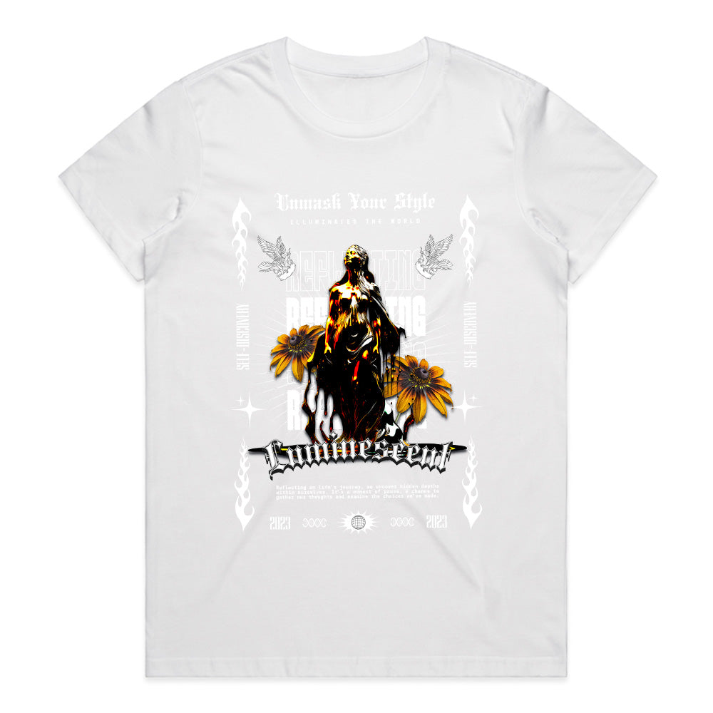 Luminescent Reflection: Unmask Your Style Tee