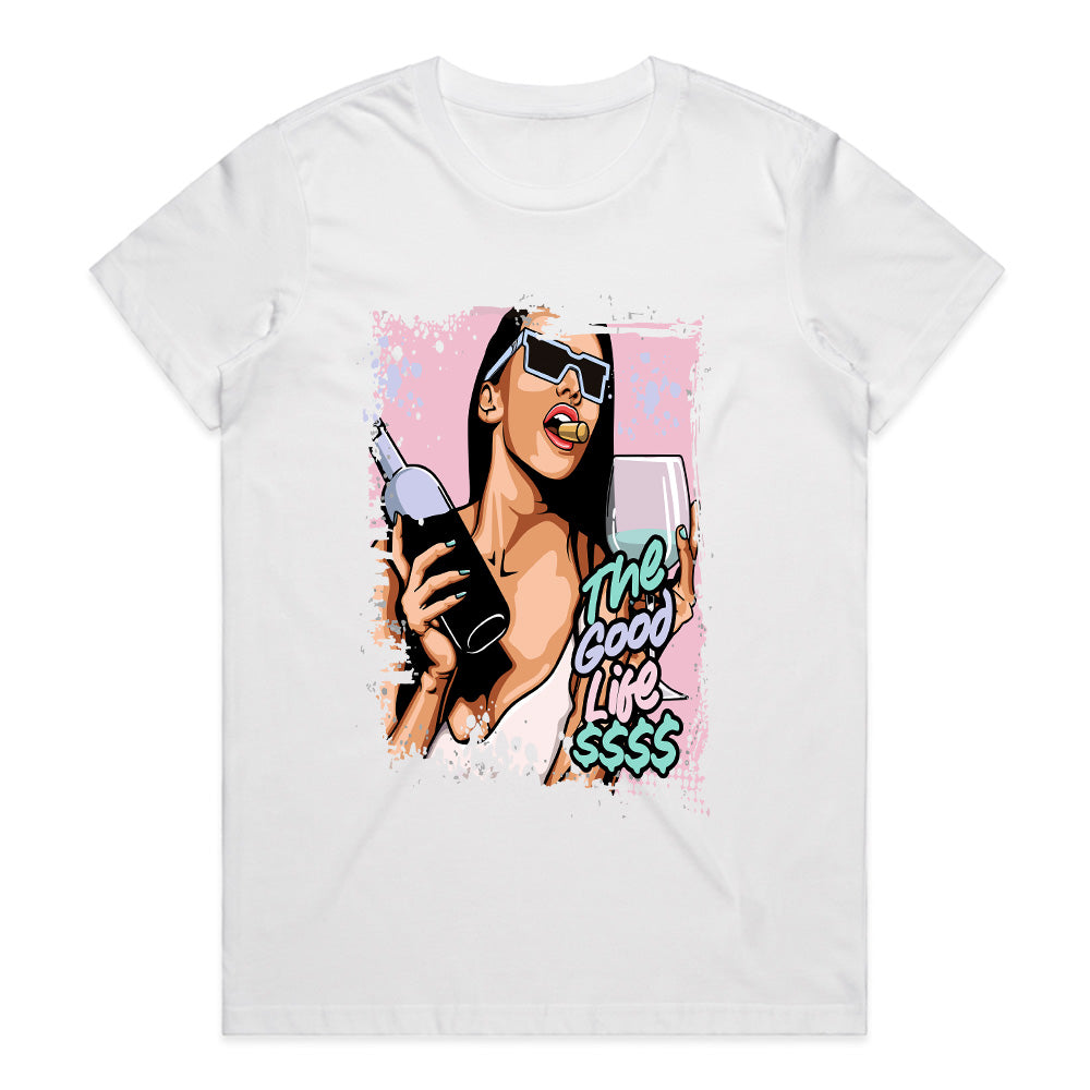 The Good Life Vibes: Luxe Party Mode Tee