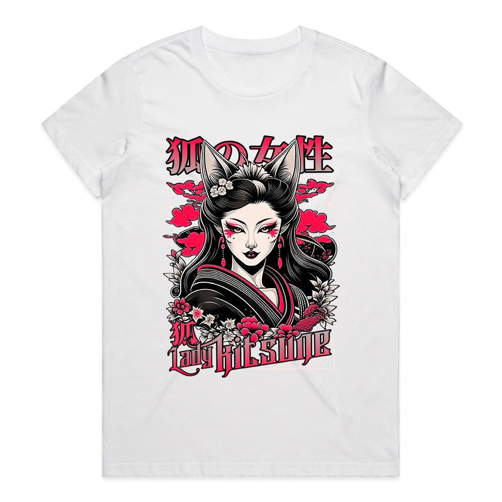 Lady Kitsune: Spirit of the Fox Flame Tee