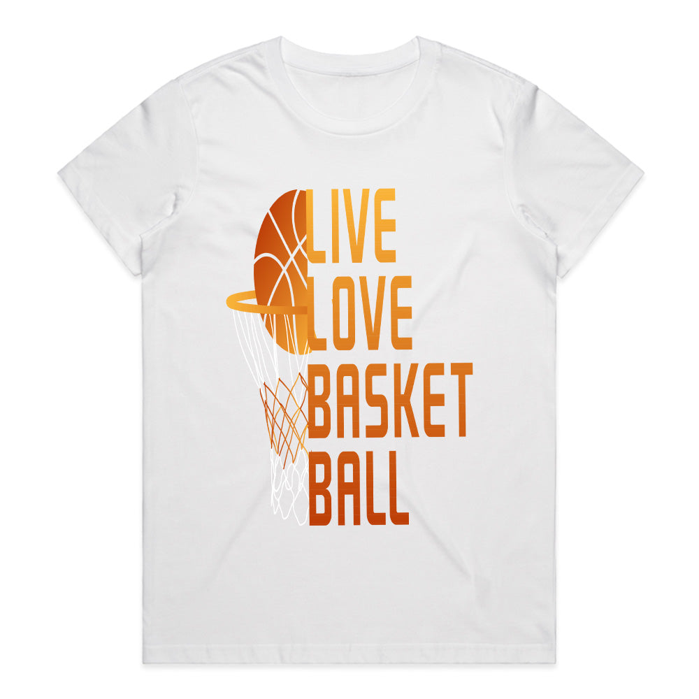 Hoop Dreams: Live Love Basketball Tee