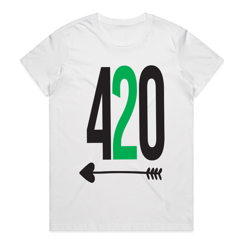 Elevated Arrow: Classic 420 Minimalist Tee
