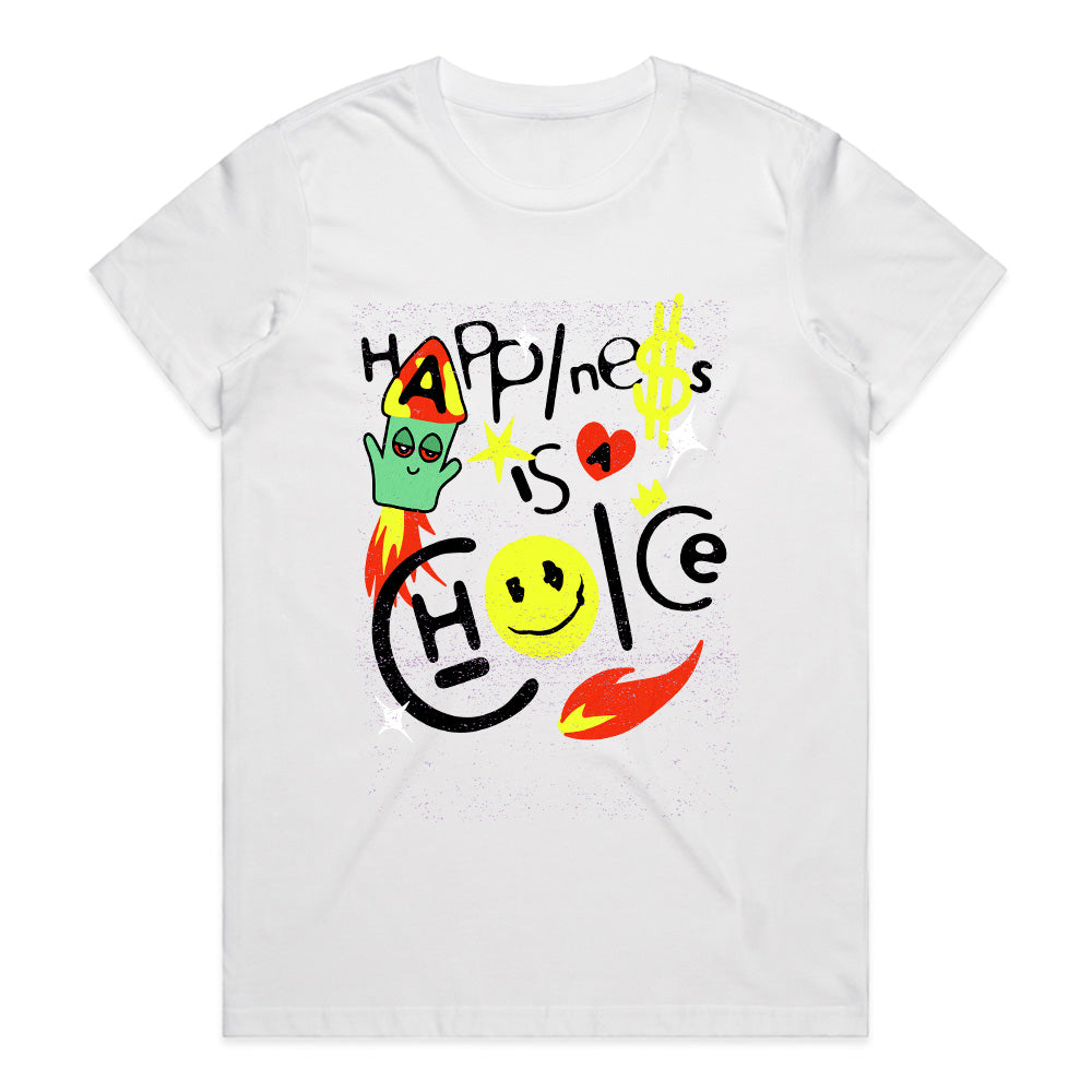 Cosmic Joyride – Happiness Is a Choice Tee