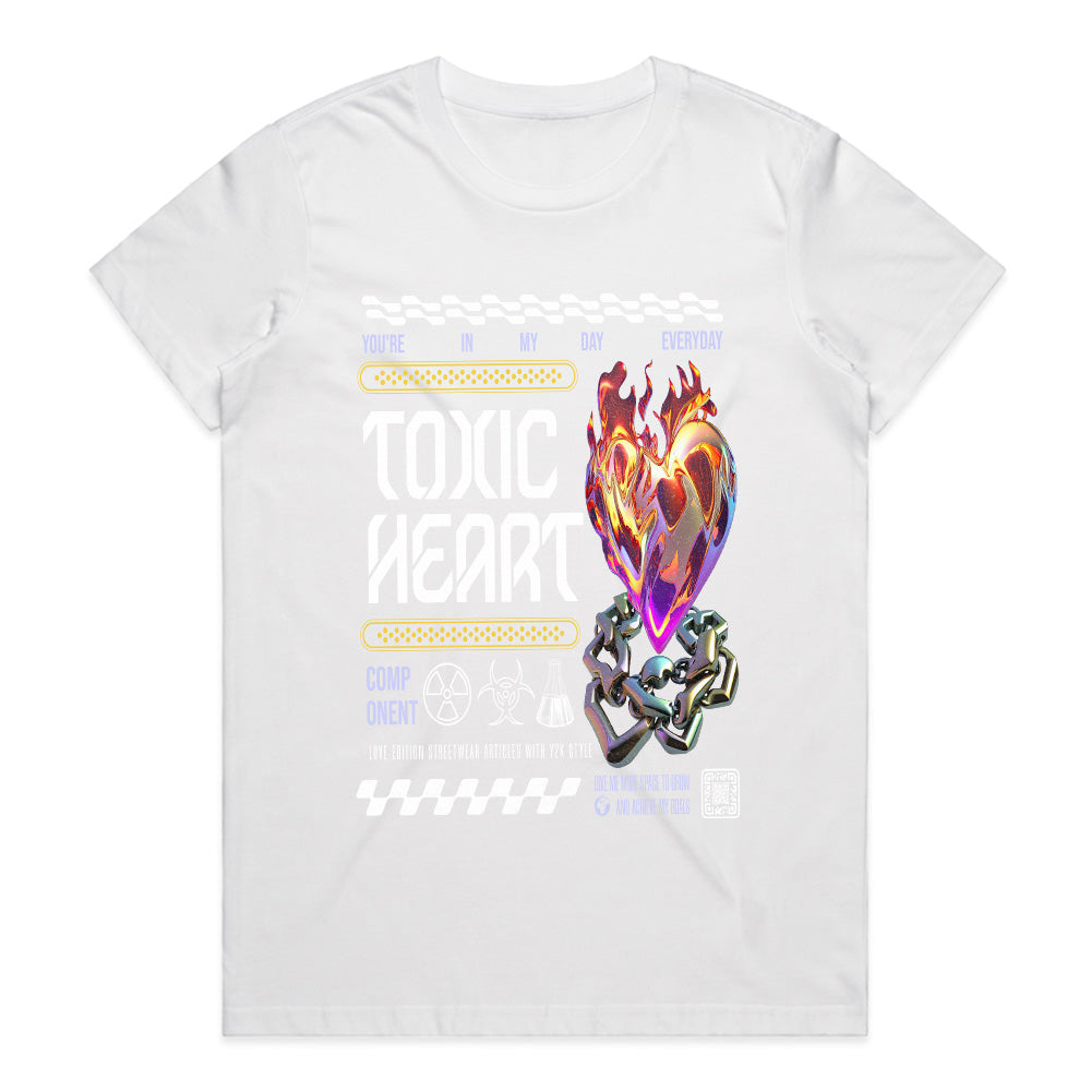 Toxic Heart – Love in Chains Y2K Tee