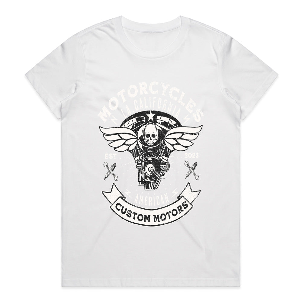 American Custom Motors T-Shirt – Vintage Biker Style!