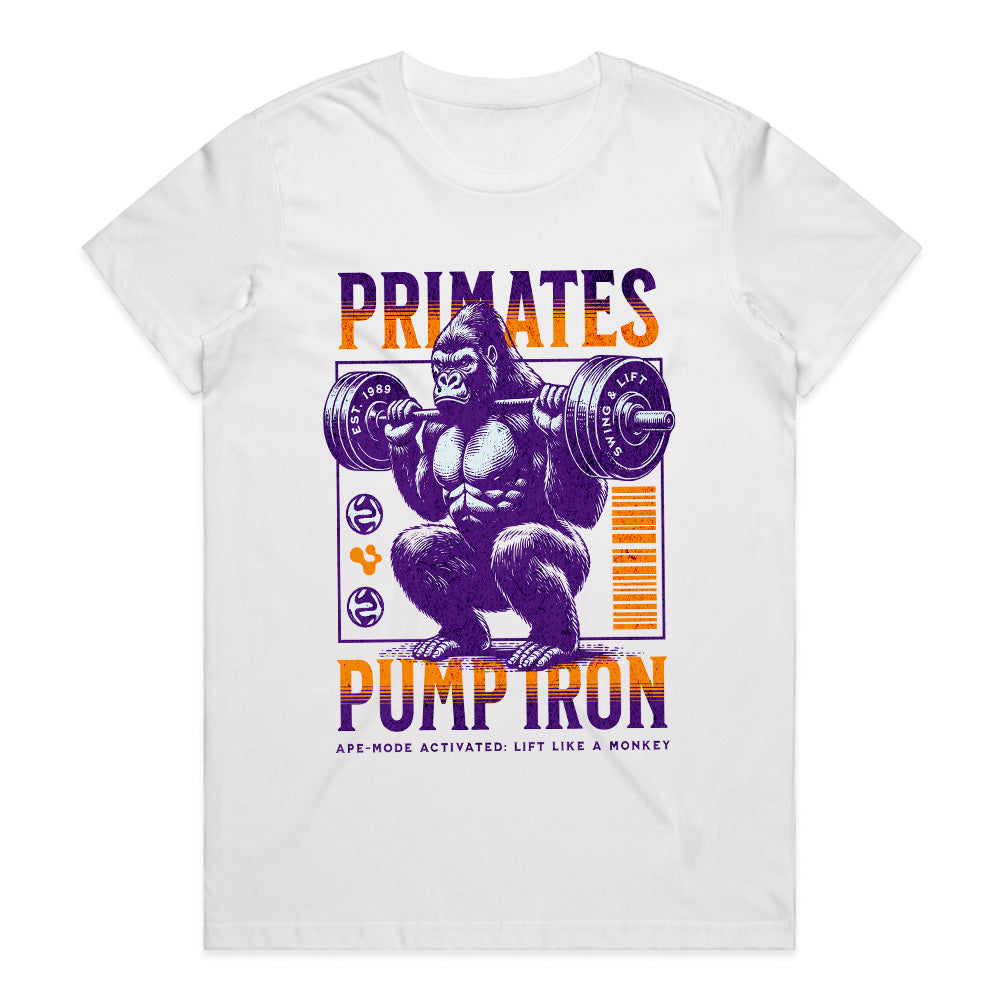 Ape Mode: Primates Pump Iron Tee