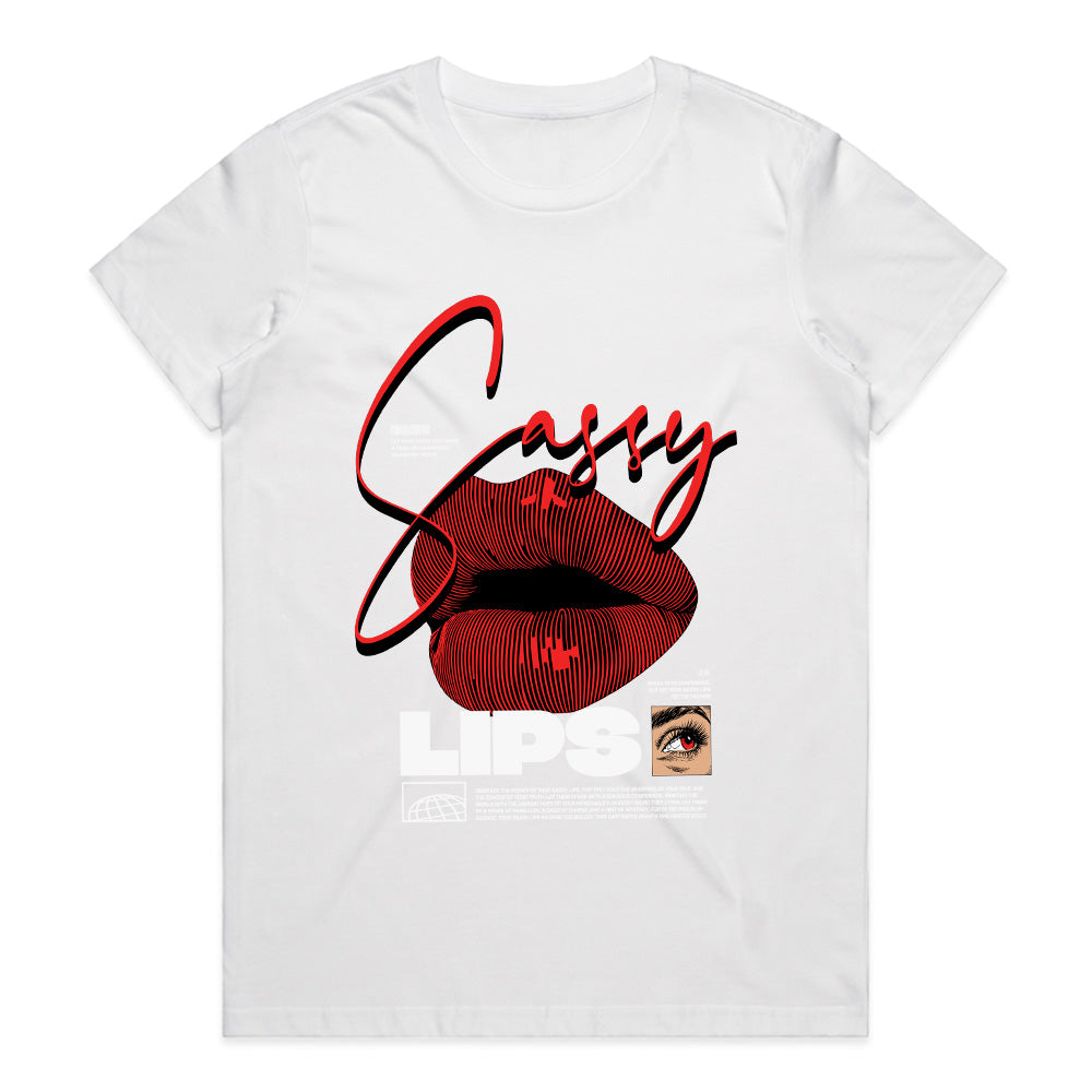 Sassy Lips: Bold Expression Tee