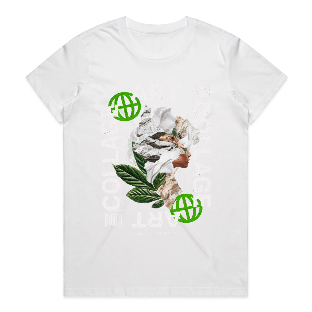 Collage Mind: Abstract Fusion Tee