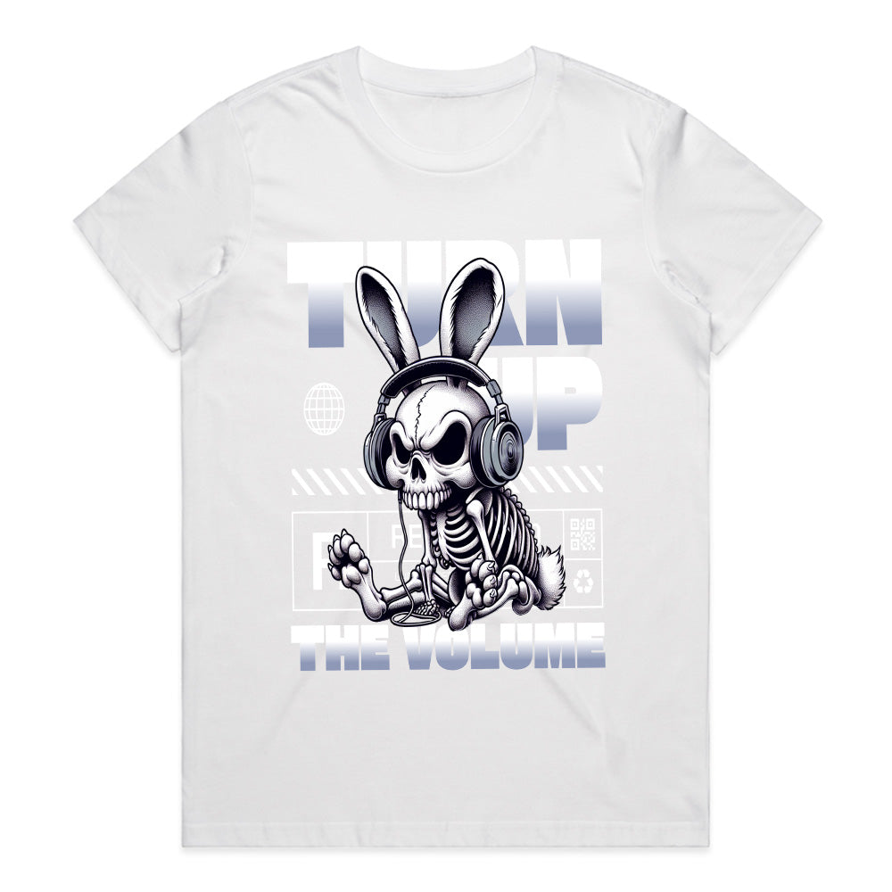 Turn Up Terror: Sonic Skeleton Bunny Tee