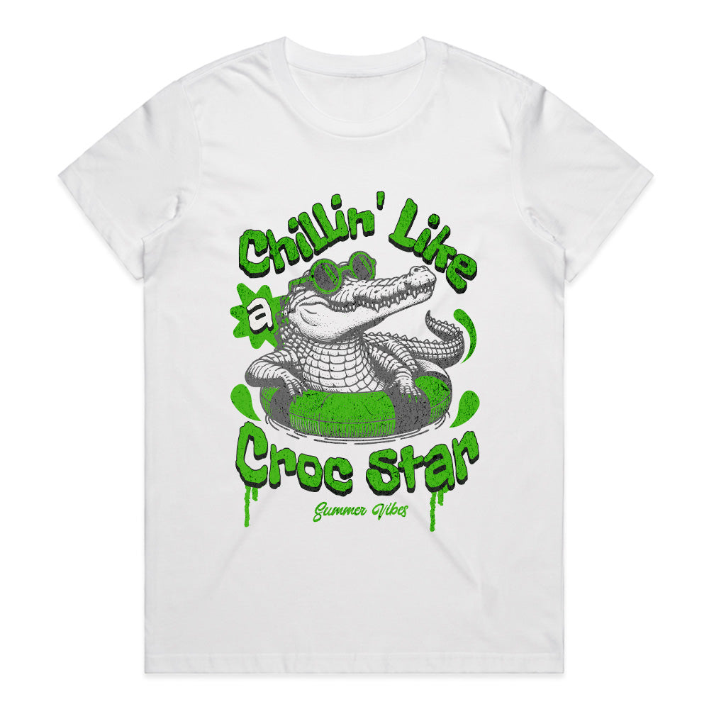 Croc Star Vibes – Chillin’ Edition Tee