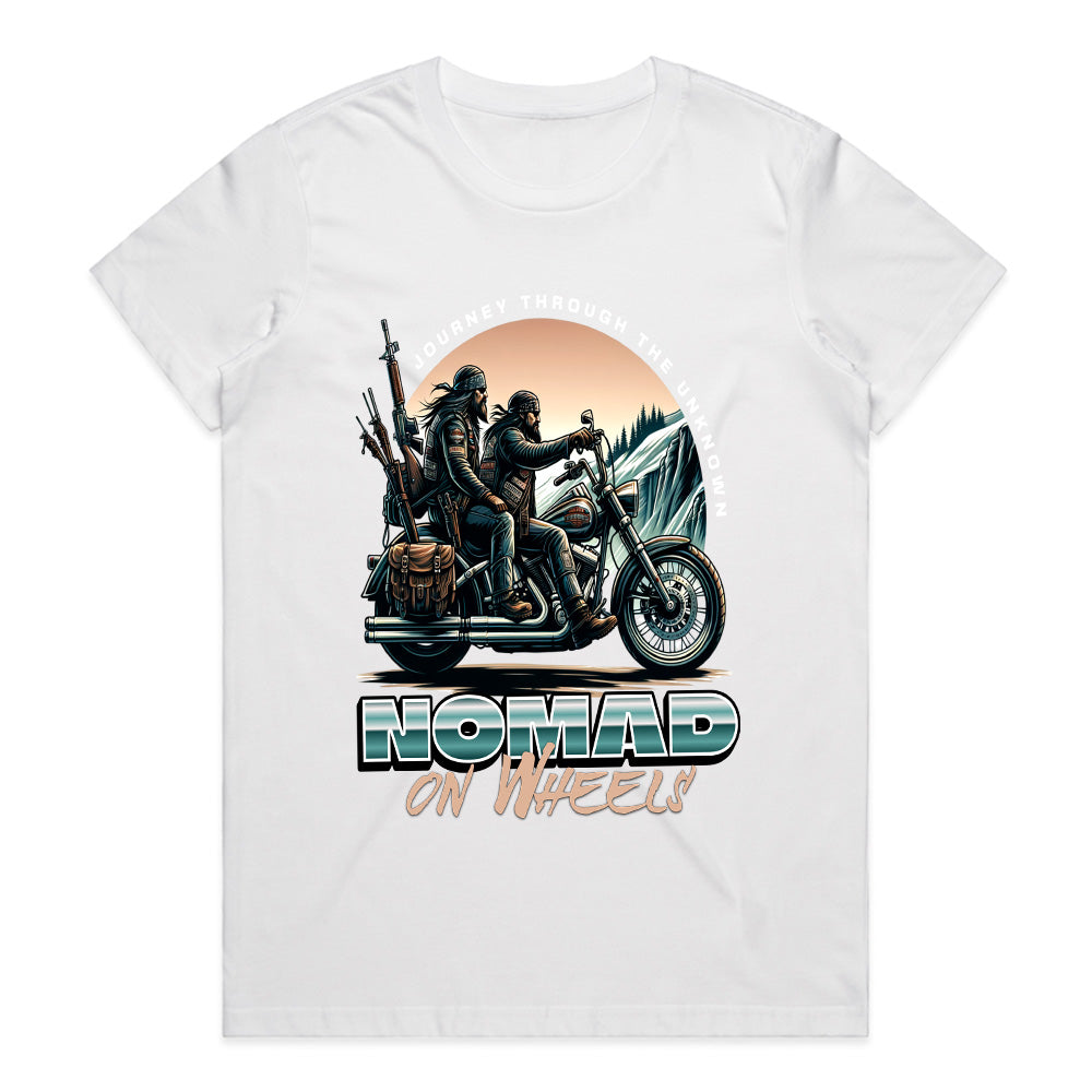Nomad on Wheels T-Shirt – Journey Through the Unknown