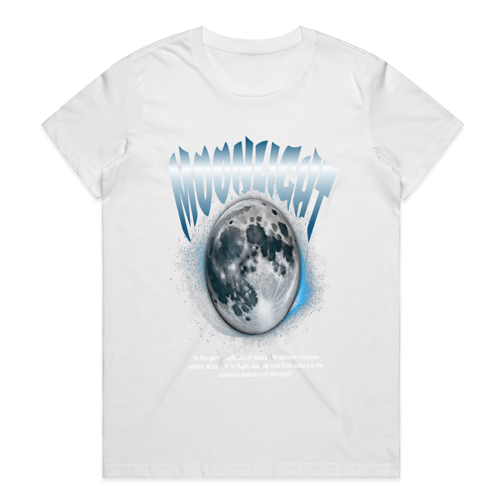 Lunar Whisper: Moonlight Serenity Tee