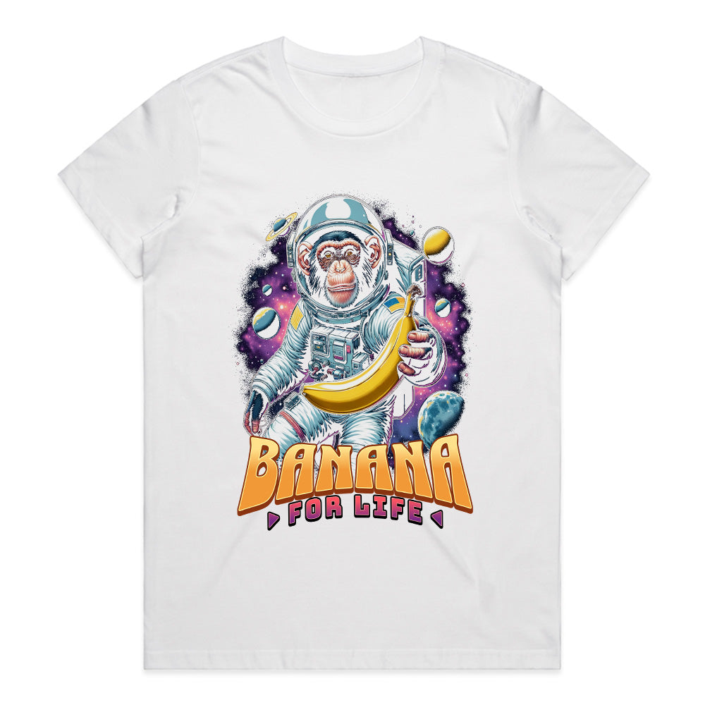 Banana For Life: Space Chimp Adventure Tee
