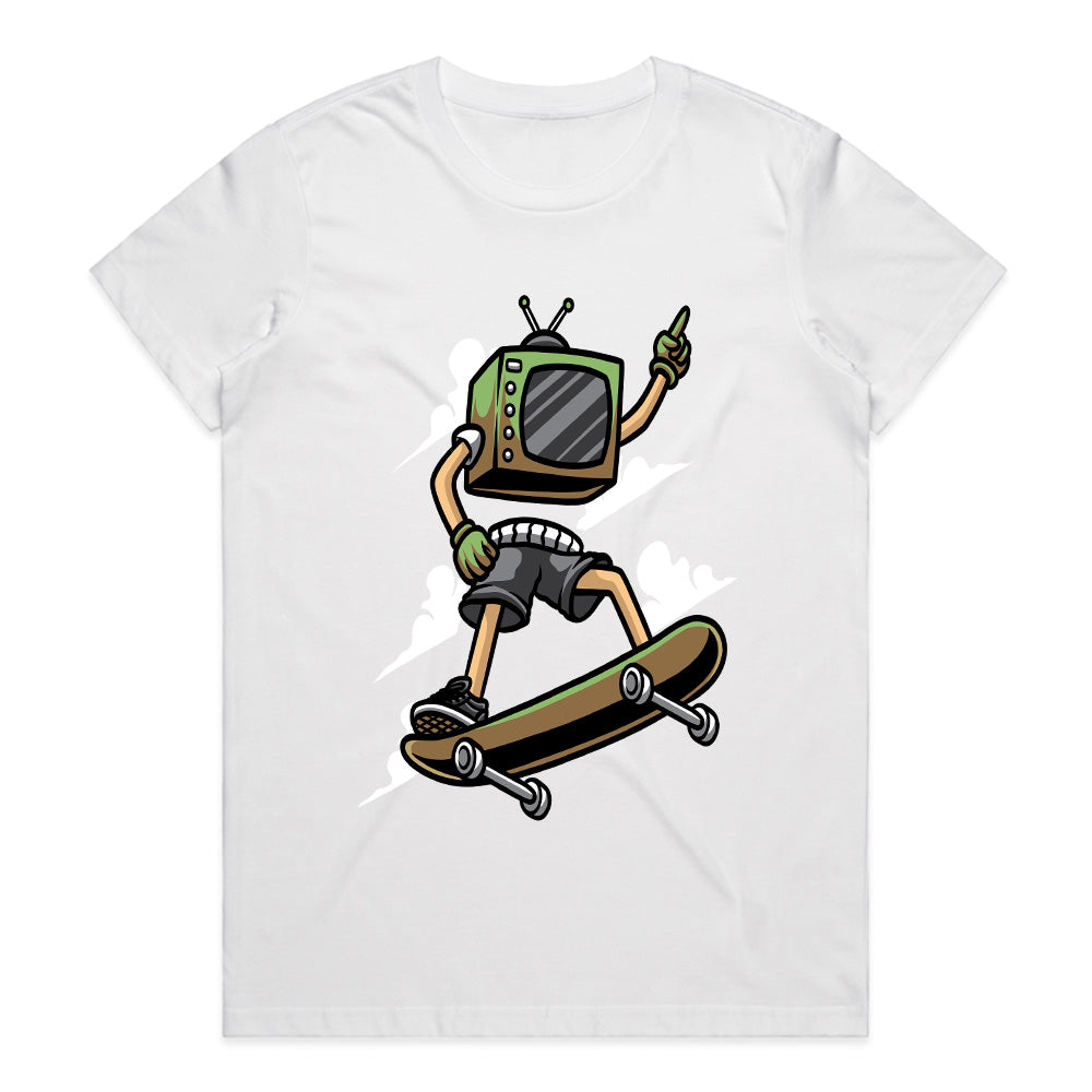 Retro Skater: TV Head Ride Tee