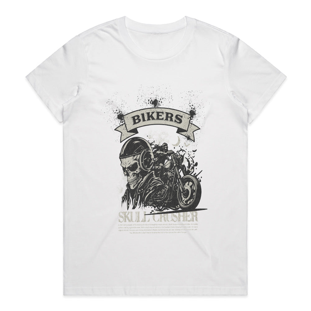 Bikers Skull Crusher T-Shirt – Ride Hard, Fear Nothing