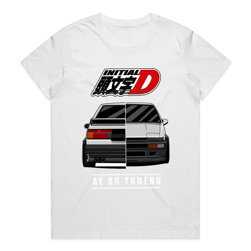 Initial D AE86 Trueno Rear Split Drift Legend T-Shirt