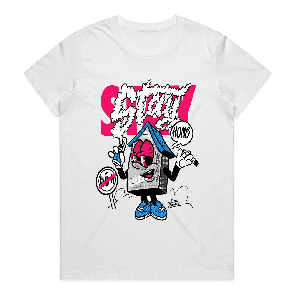 Stay Home Vibe: Cartoon Chill House Tee