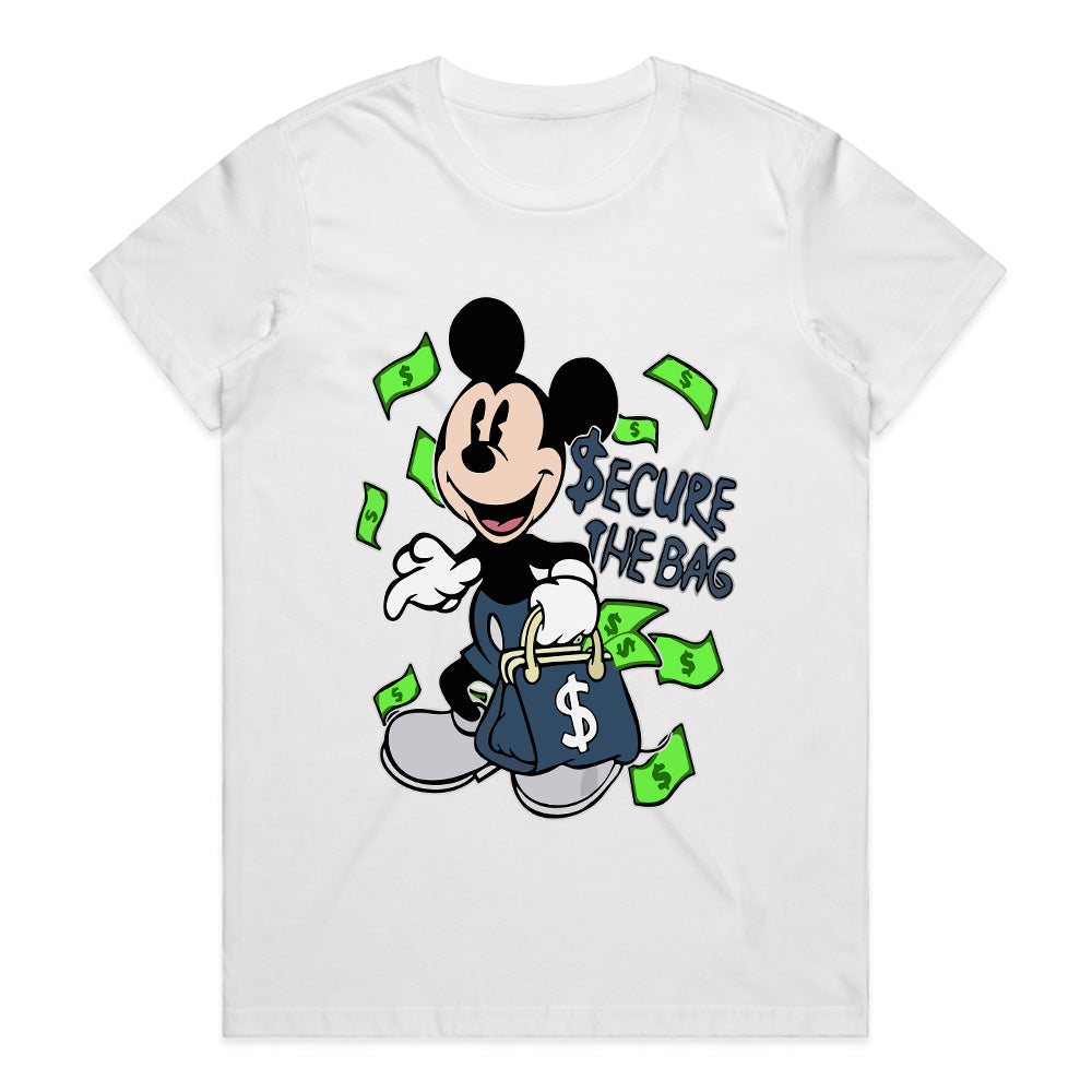 Secure The Bag: Money Hustle Cartoon Tee