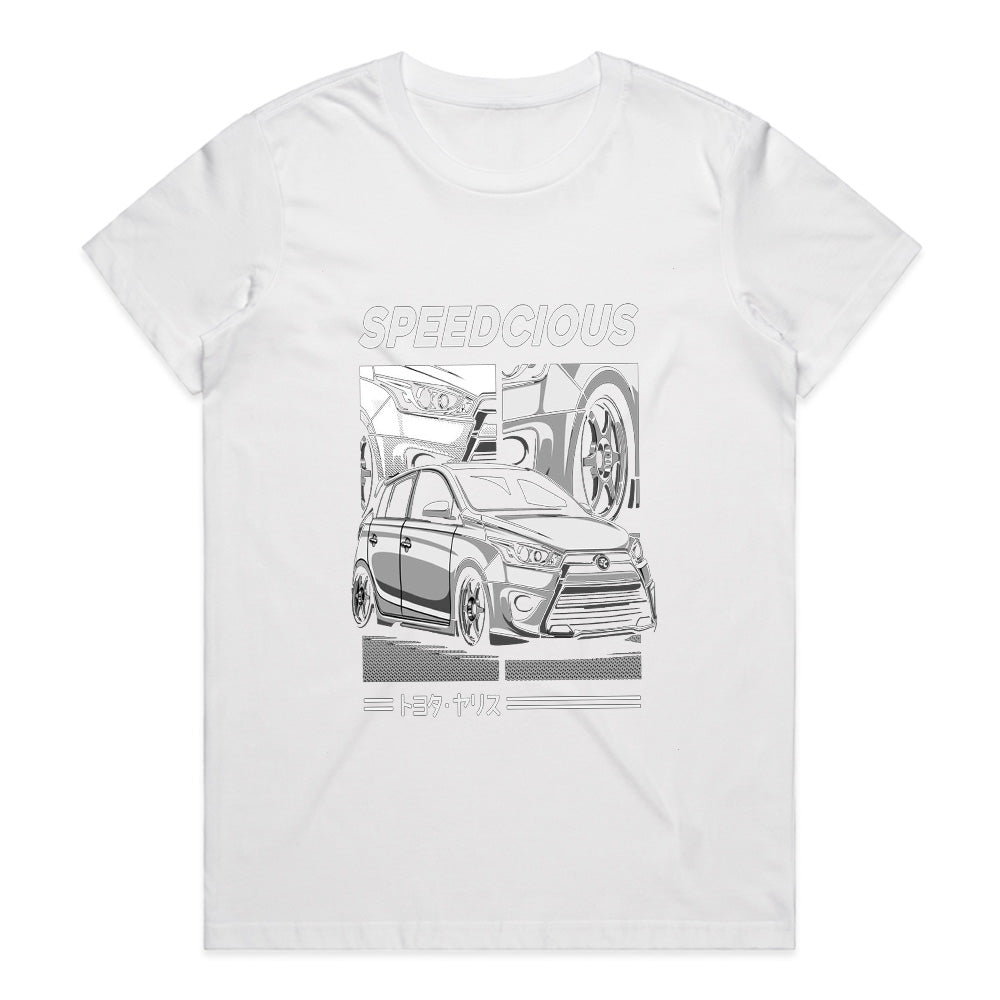 Speedcious Toyota Yaris JDM Comic Style T-Shirt