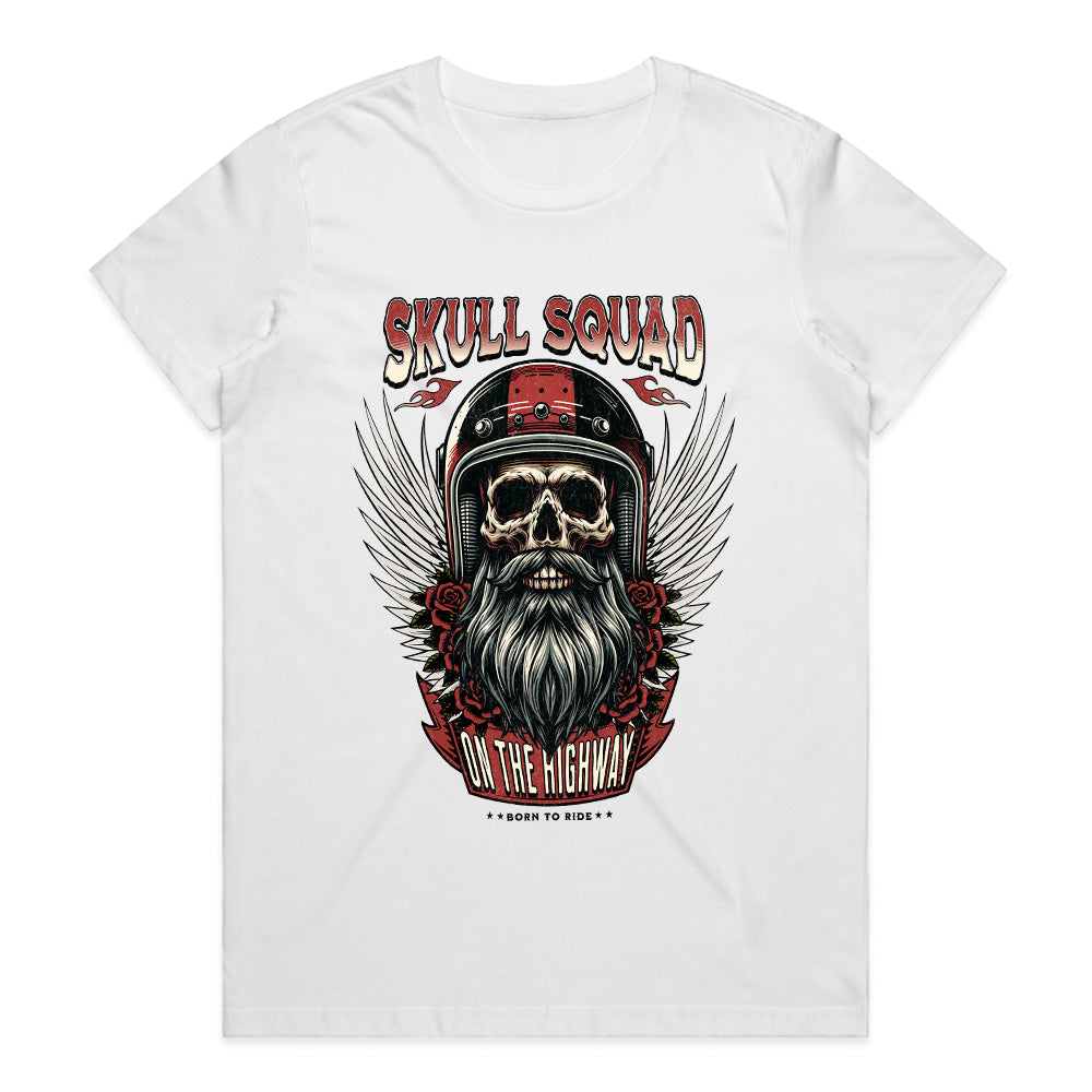 Skull Squad Biker T-Shirt – Ride Hard, Rule the Highway