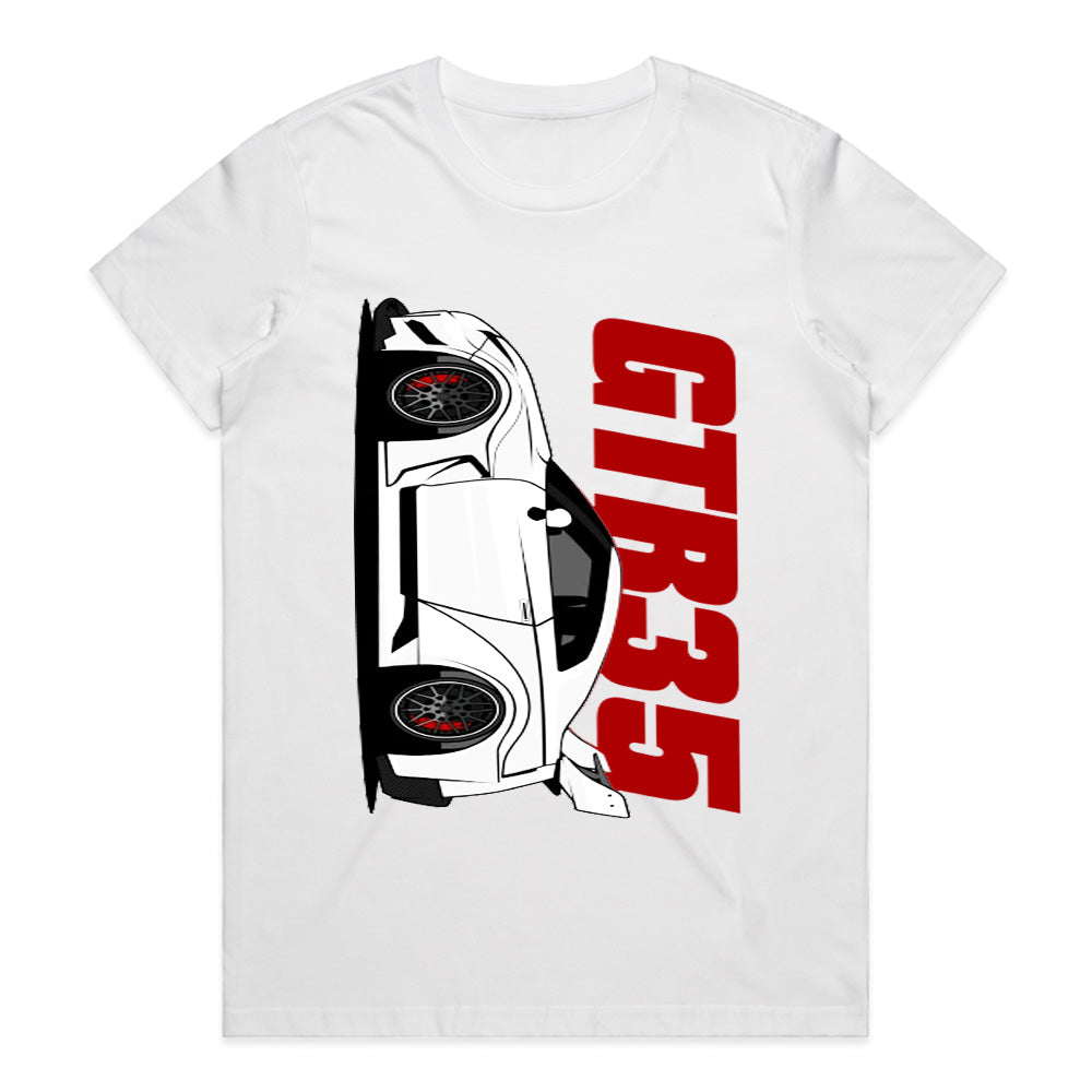 GT-R35 Side Profile Performance T-Shirt – Pure JDM Power