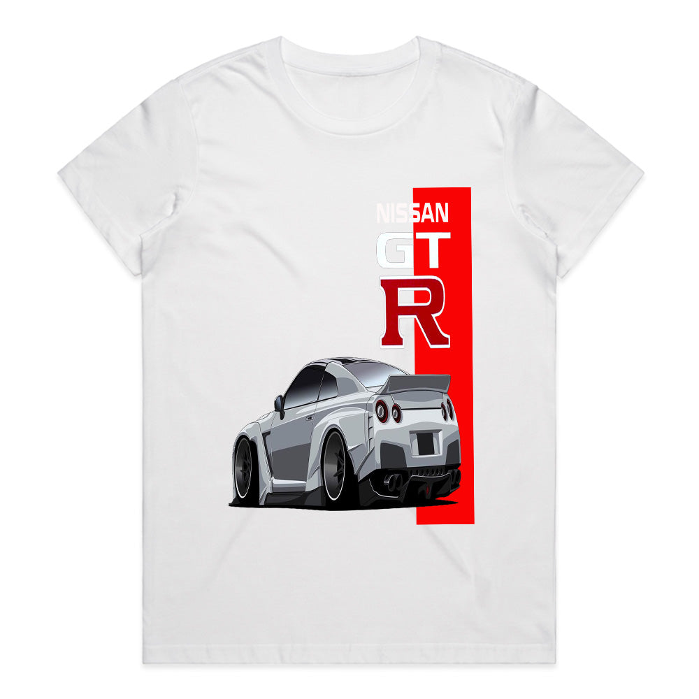 Nissan GT-R R35 Rear View Masterpiece T-Shirt – Widebody Legend