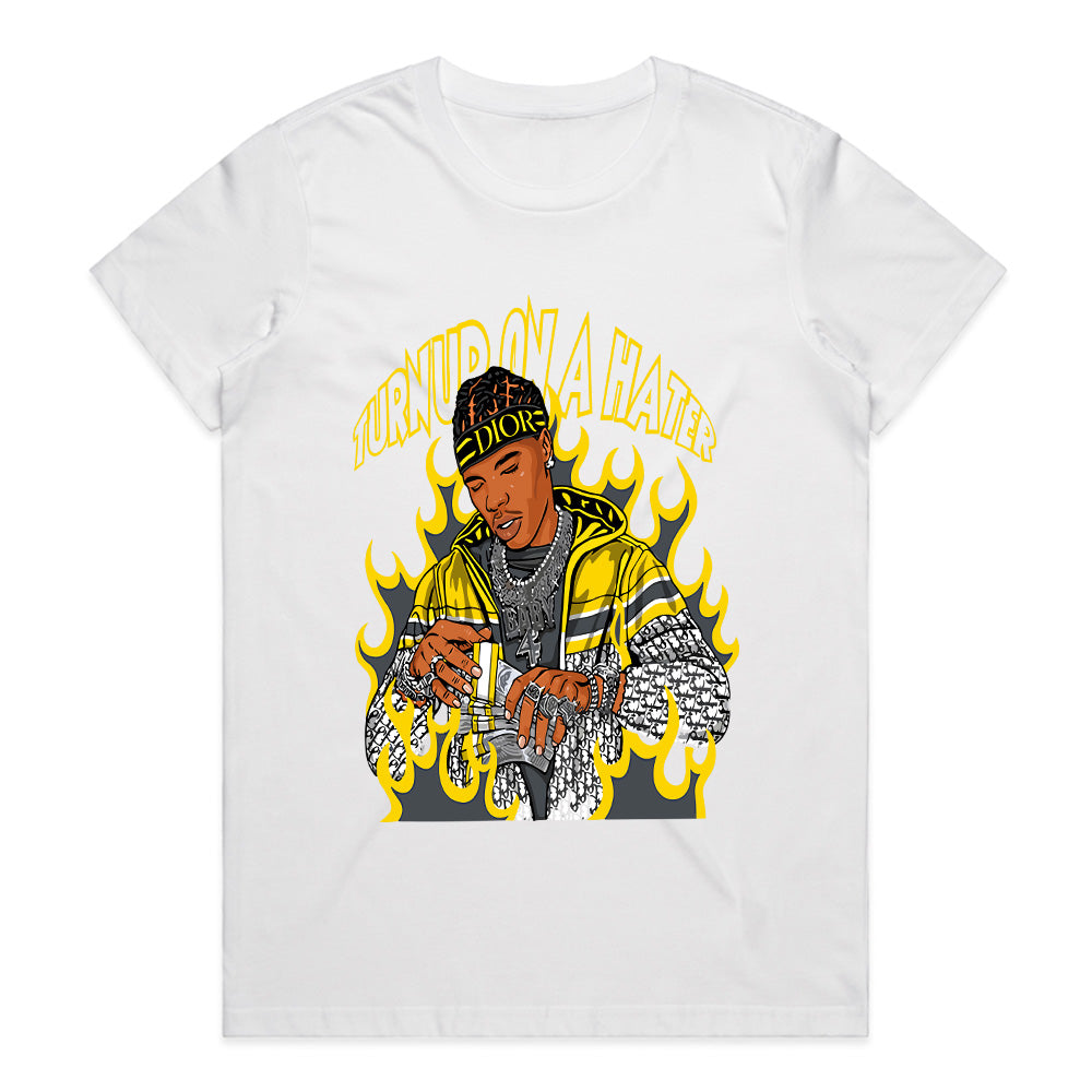 Turn Up On A Hater Flame Rap Tee
