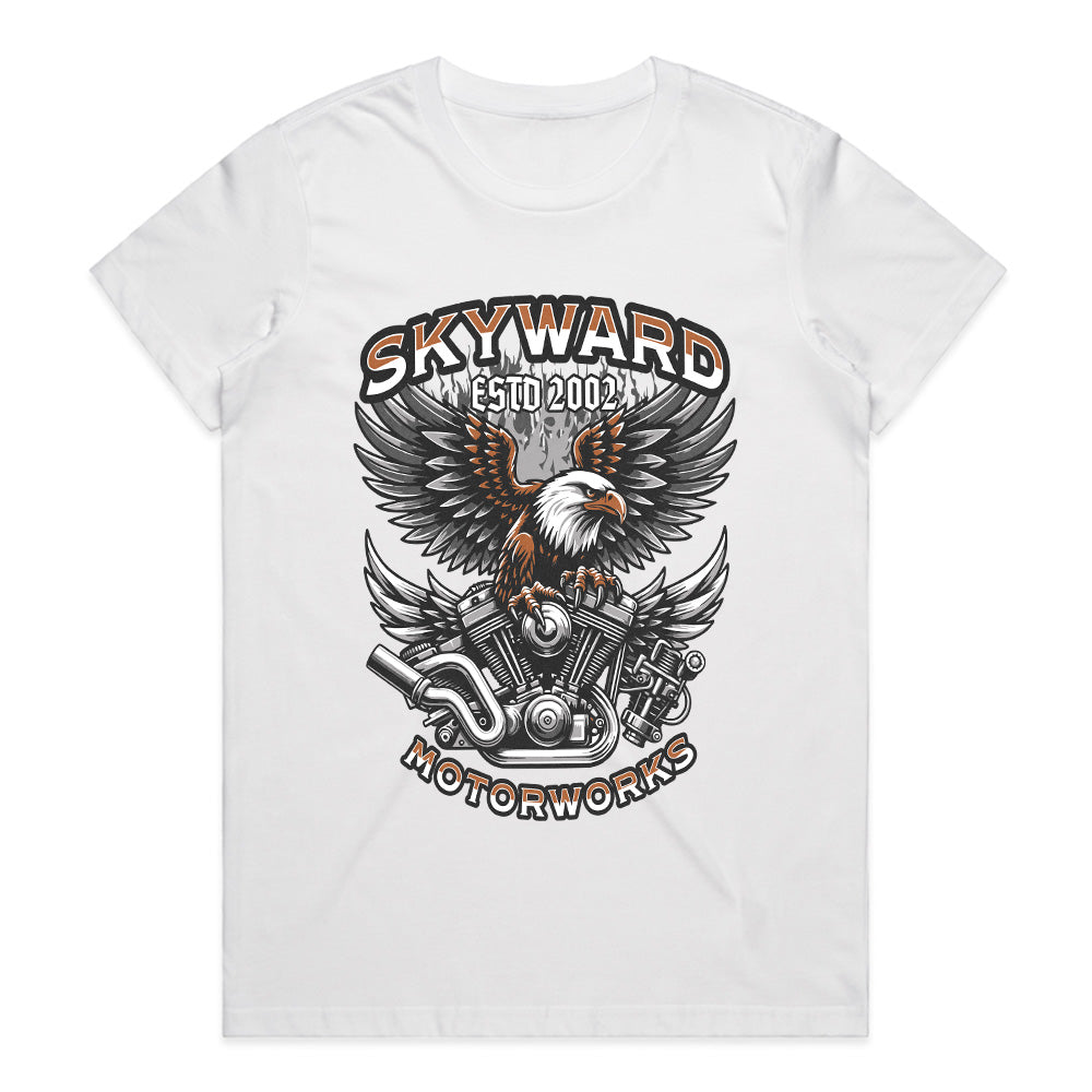Skyward Motorworks T-Shirt – Power, Freedom & Precision