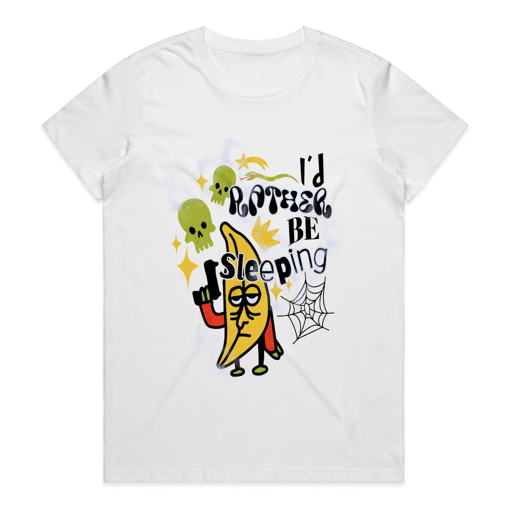 "I'd Rather Be Sleeping" Grumpy Banana Tee