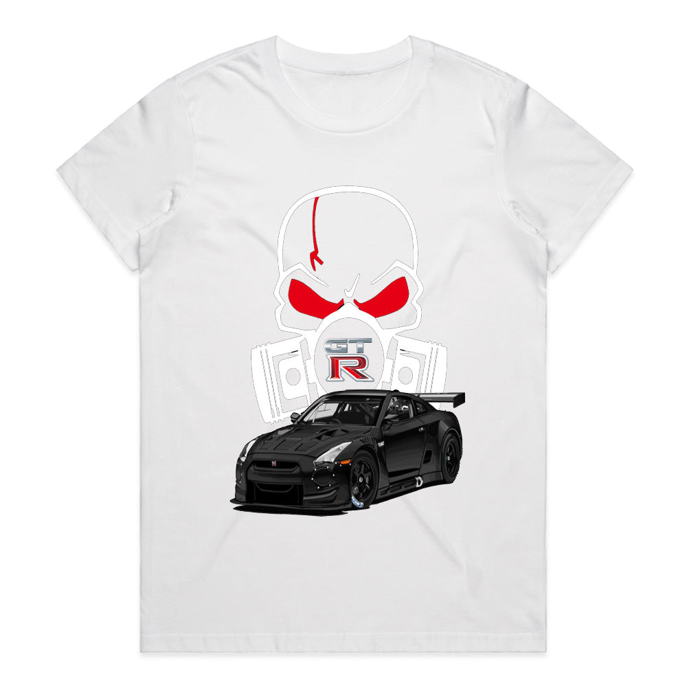 GT-R Skull Power T-Shirt — Street Beast Edition