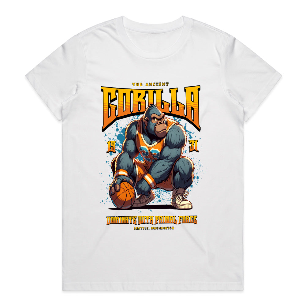 Primal Dunk: Ancient Gorilla Hoops Tee