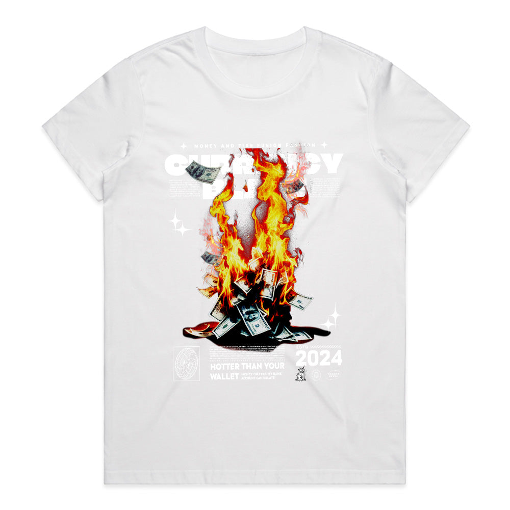 Currency Blaze" Money & Fire Fusion Tee