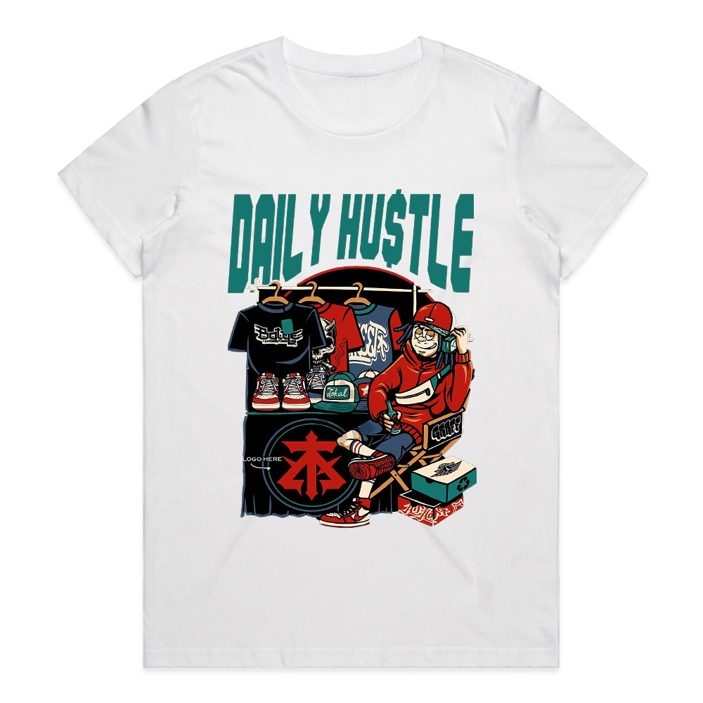 Daily Hustle" Streetwear Entrepreneur Tee