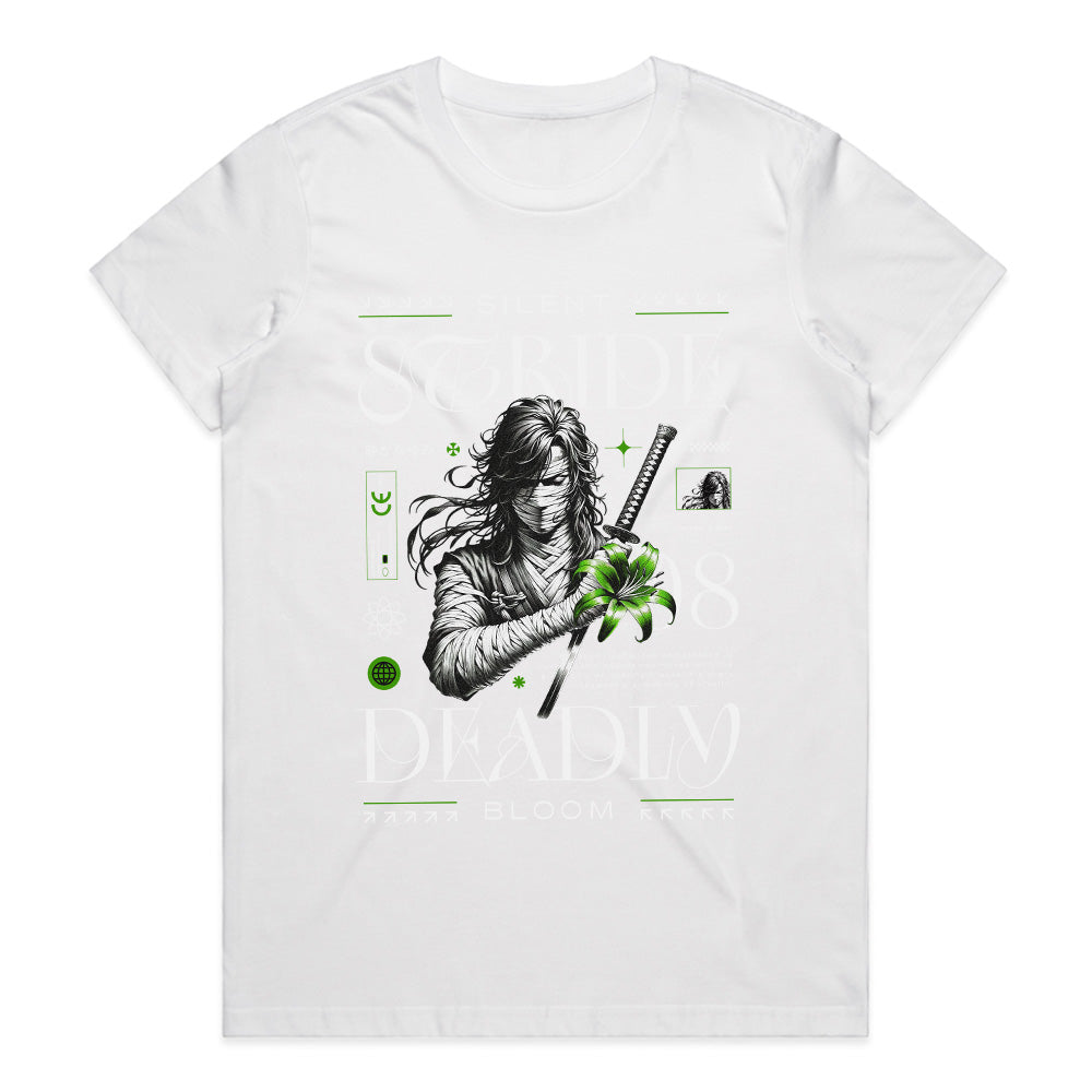 Silent Stride: Deadly Bloom Ninja Tee