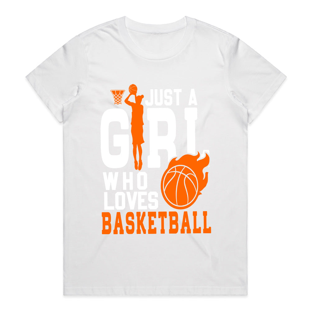 Court Queen: Just a Girl Who Loves Basketball Tee