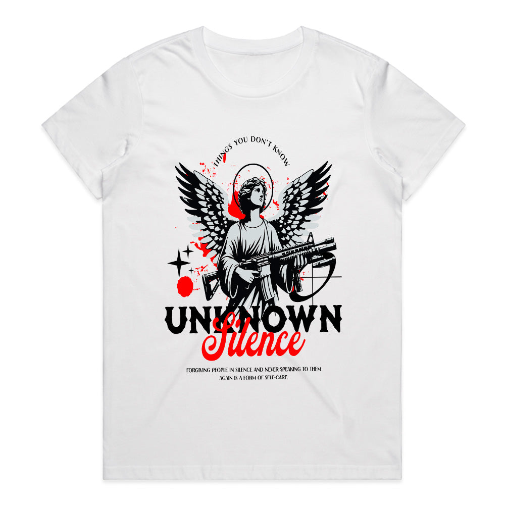 Unknown Silence" Warrior Angel Tee