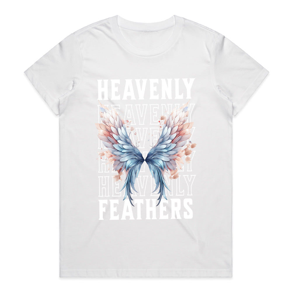 Heavenly Feathers: Angelic Winged Elegance Tee