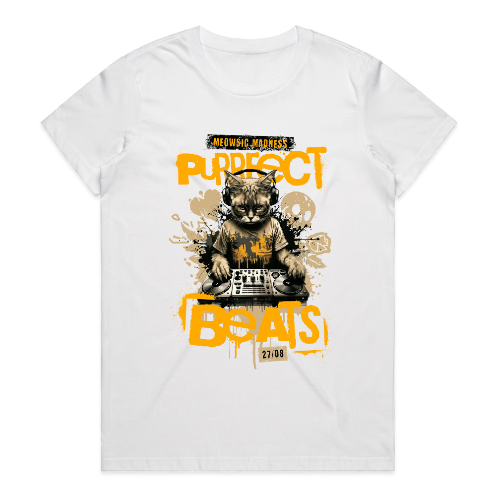 Purrfect Beats: Meowsic Madness DJ Tee