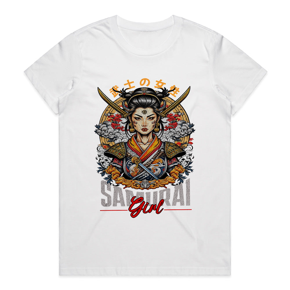 Bushido Beauty: Samurai Girl Warrior Tee