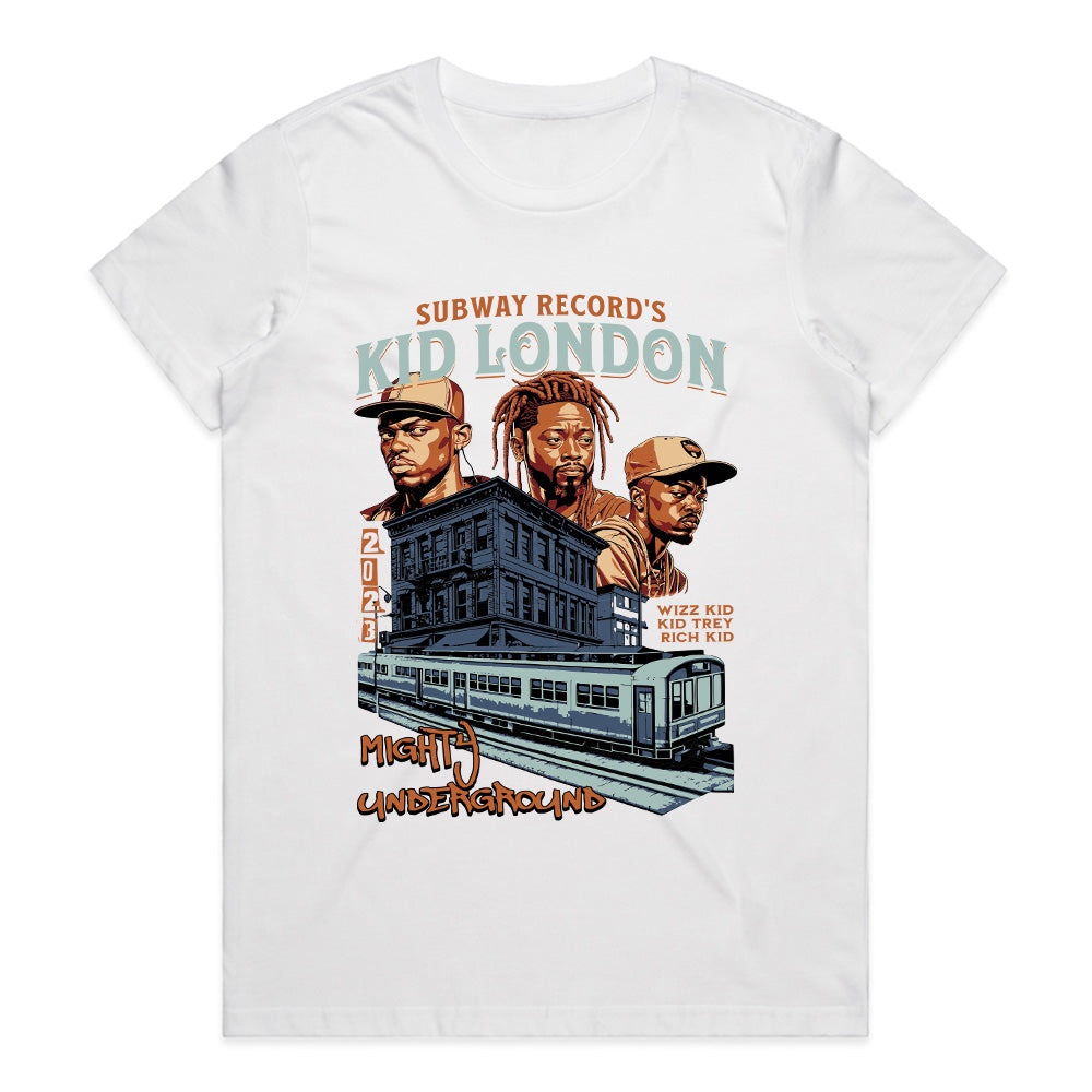Subway Records Kid London" Underground Beats 2023 Tee