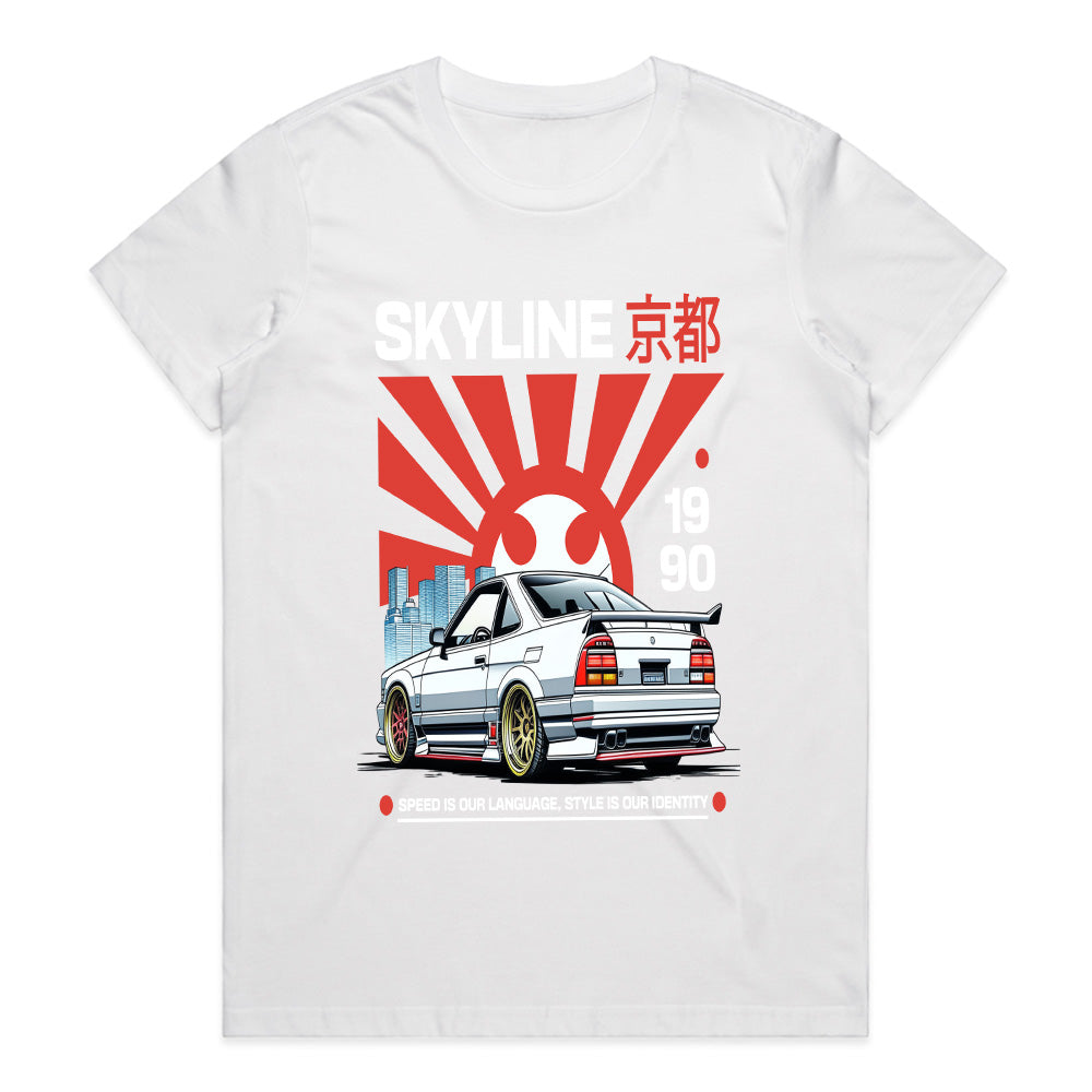 Kyoto Skyline 1990" JDM Enthusiast Black