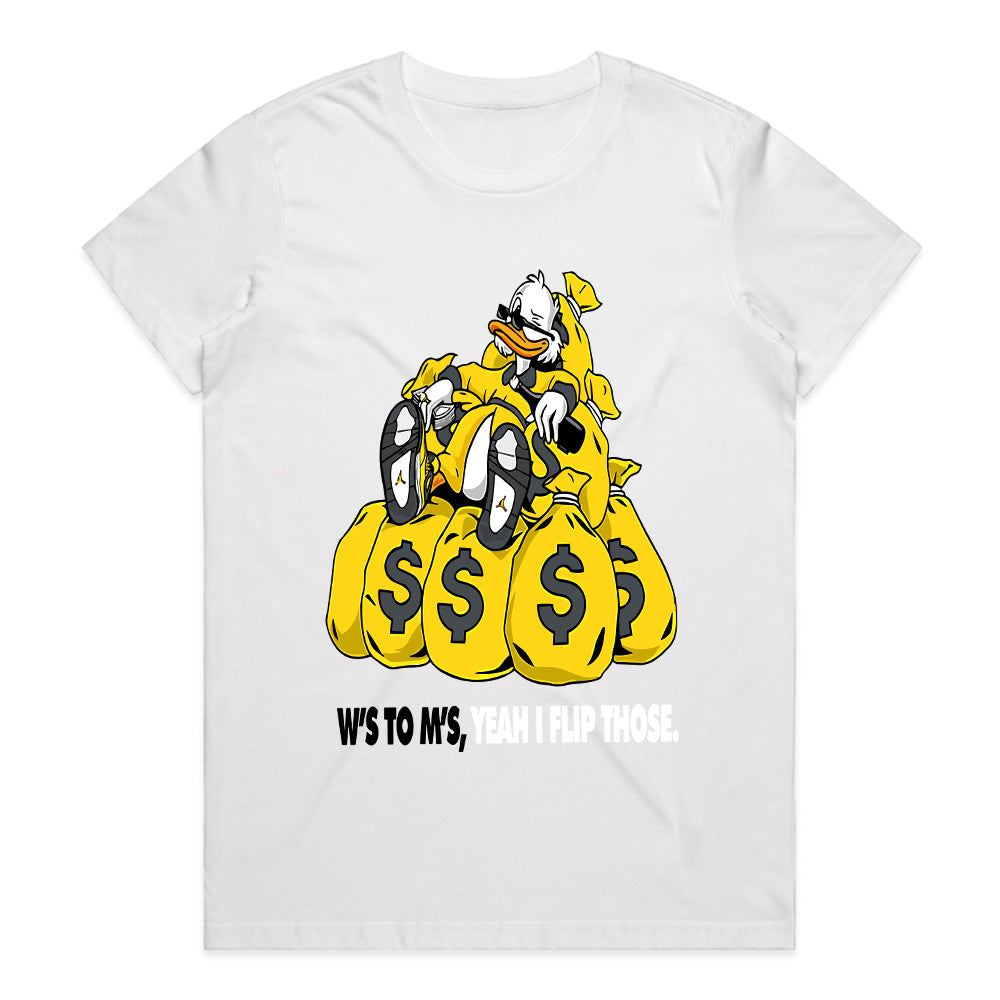 Money Bags Scrooge" Black T-Shirt